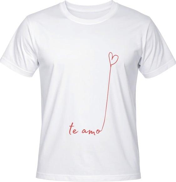 Camiseta Linha do Amor Te Amo