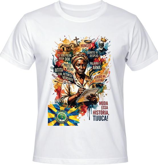 Camiseta Unidos da Tijuca Carolina Maria de Jesus Carnaval