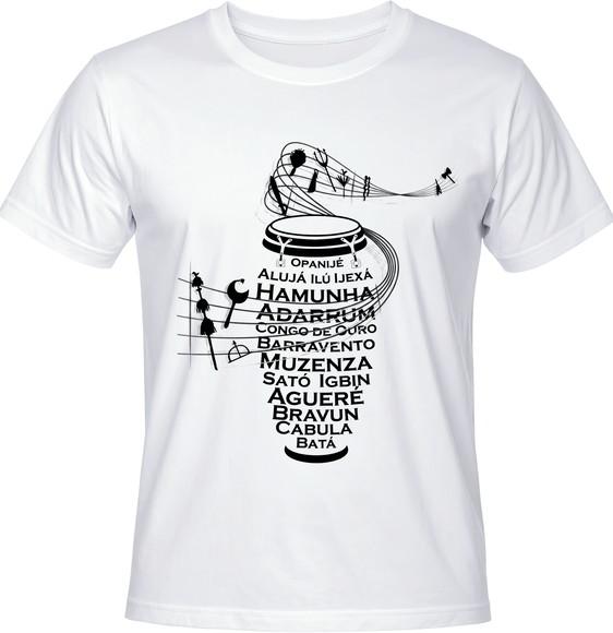 Camiseta Atabaque Toques de Axé Candomblé Umbanda