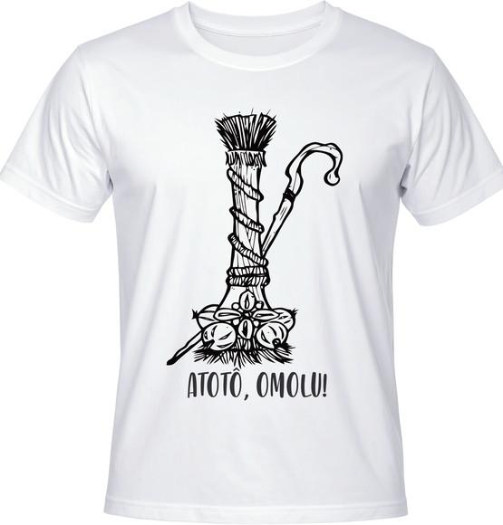 Camiseta Atotô Omolu - Axé e Proteção