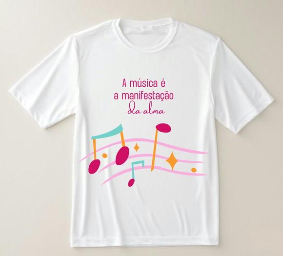Camiseta a Música É a Manifestação da Alma