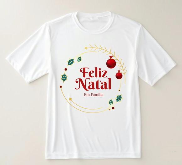 Camiseta Feliz Natal em Família