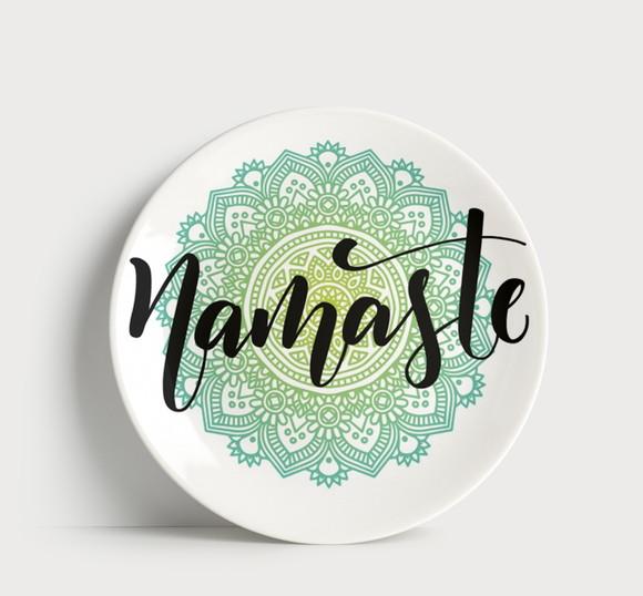 Prato Decorativo Namastê