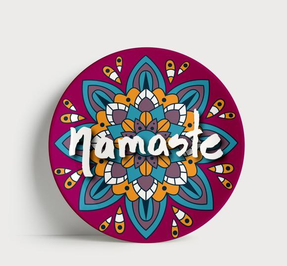 Prato Decorativo Namastê