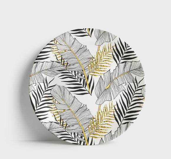 Prato Decorativo Folhagens