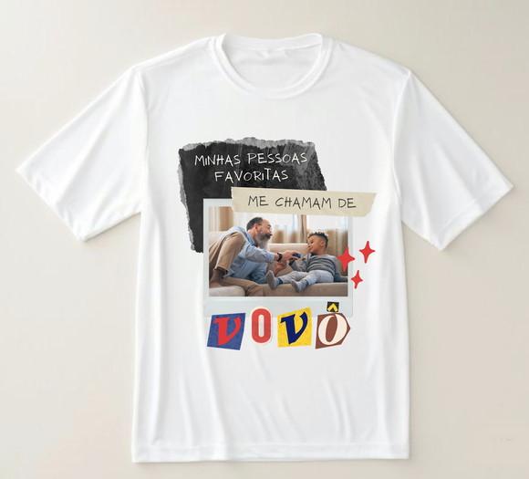 Camiseta Minha Pessoas Favoritas Me Chamam de Vovô com Foto