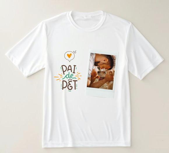 Camiseta Pai de Pet Personalizada com Foto