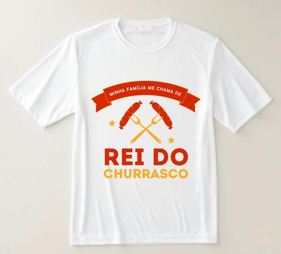 Camiseta Minha Família Me Chama de Rei do Churrasco
