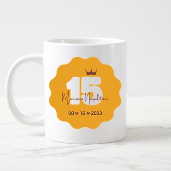 Caneca Personalizada para Aniversário de 15 Anos