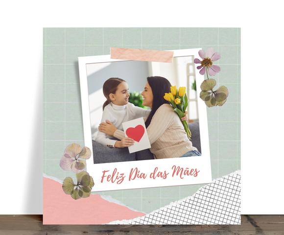 Azulejo Feliz Dia das Mães com Foto