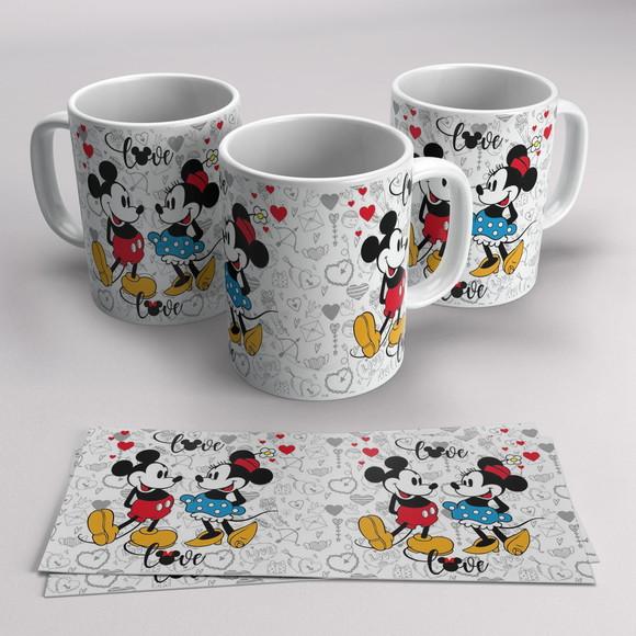50 Canecas Mickey e Minie Personalizada