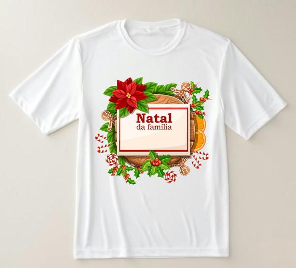 Camiseta de Natal da Familia Personalizada com Nome