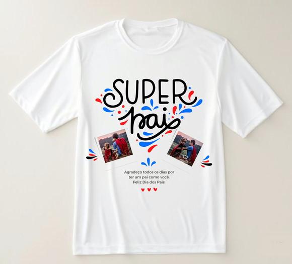 Camiseta Super Pai Personalizada com Foto