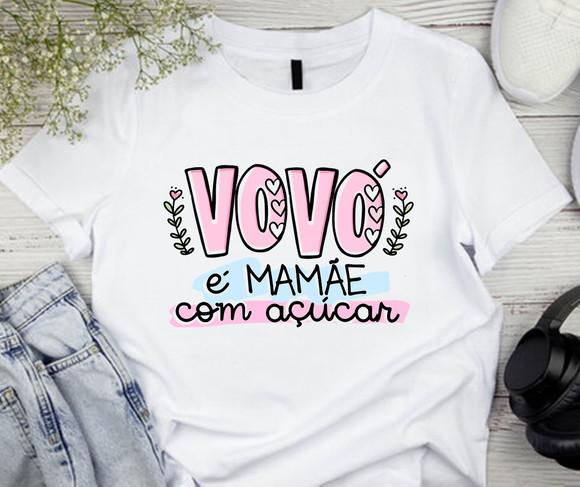 Camiseta Vovó É Mãe com Açúcar