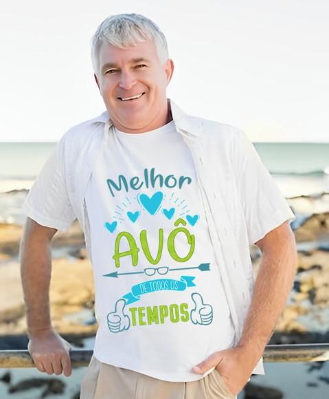 Camiseta Melhor Avô de Todos os Tempos
