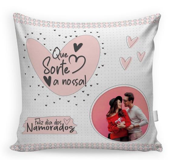 Almofada Dia dos Namorados Personalizada com Foto