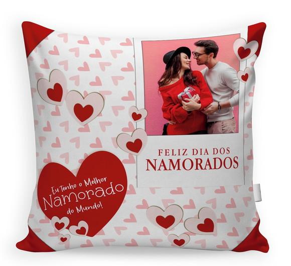 Almofada Dia dos Namorados Personalizada com Foto