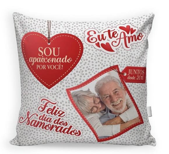 Almofada Dia dos Namorados Personalizada com Foto