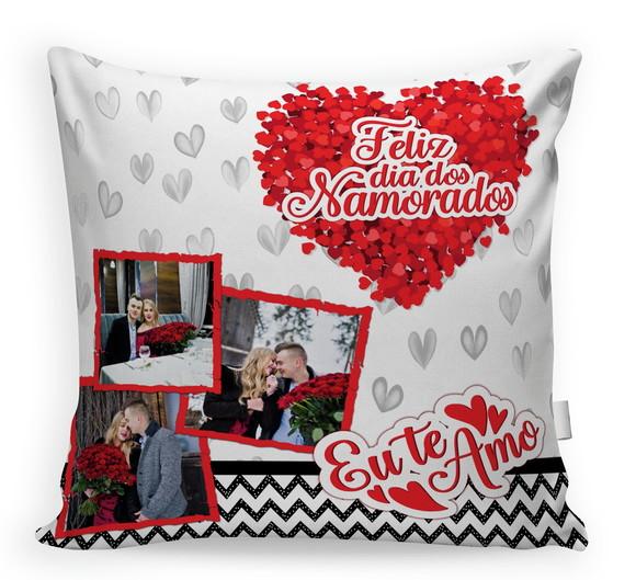 Almofada Dia dos Namorados Personalizada com Foto