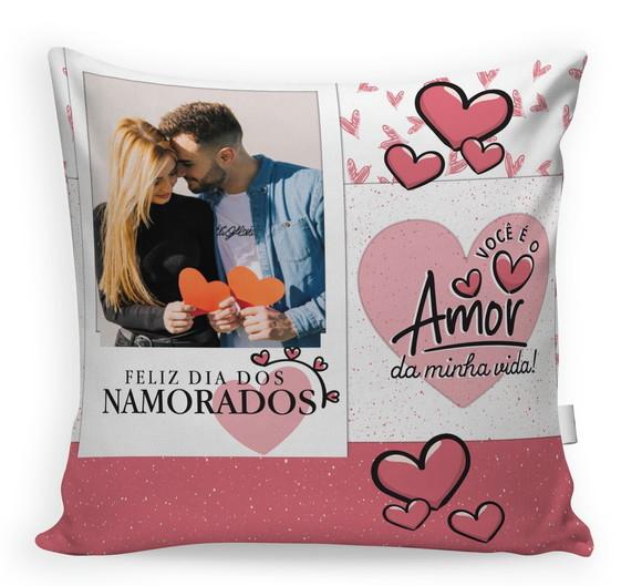 Almofada Dia dos Namorados Personalizada com Foto