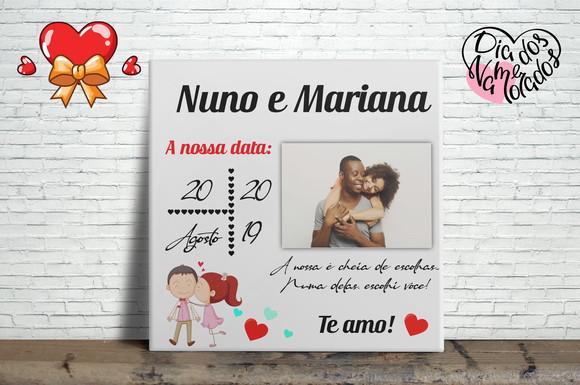 Azulejo Dia dos Namorados Personalizado com Foto