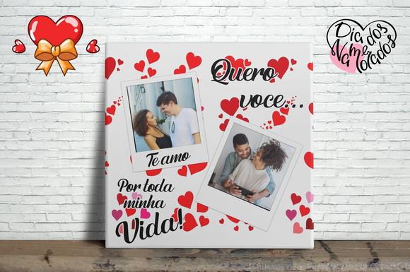 Azulejo Dia dos Namorados Personalizado com Foto