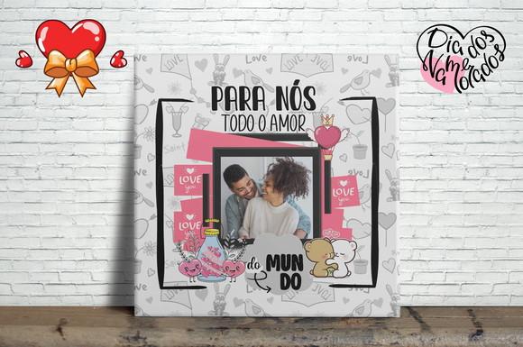 Azulejo Dia dos Namorados Personalizado com Foto