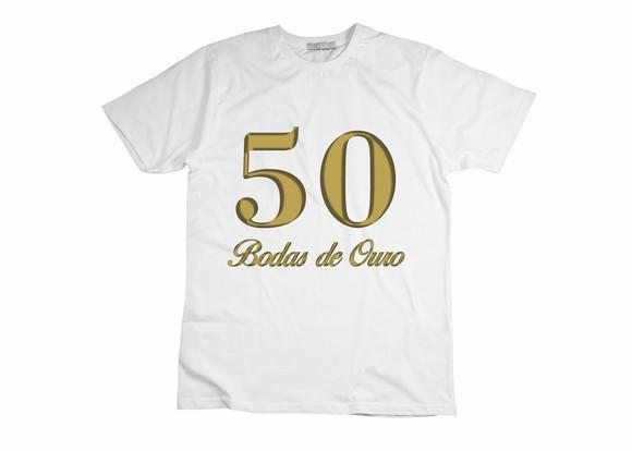 Camiseta Bodas de Ouro