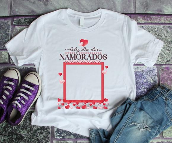 Camiseta Dia dos Namorados Personalizada com Foto