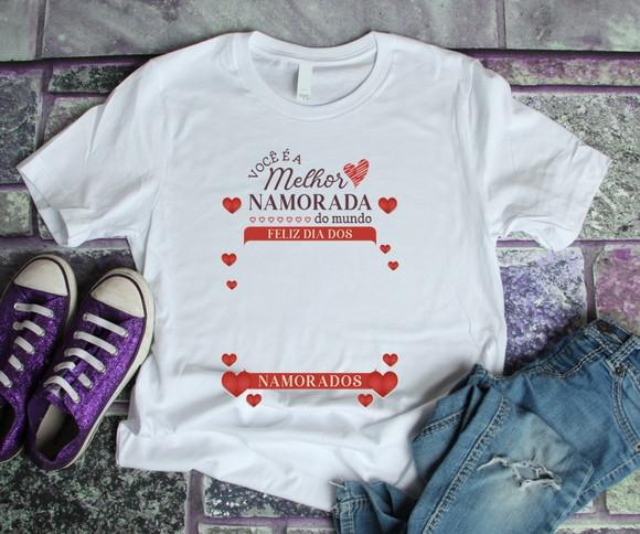 Camiseta Dia dos Namorados Personalizada com Foto