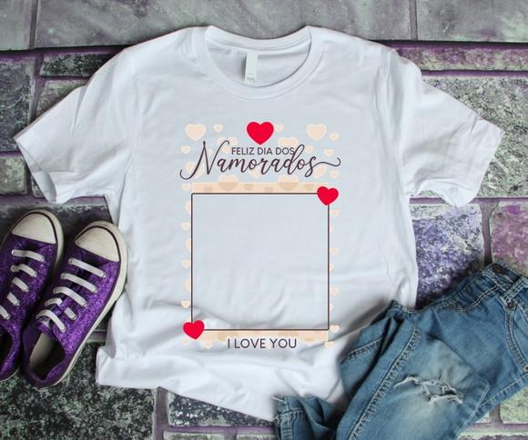Camiseta Dia dos Namorados Personalizada com Foto