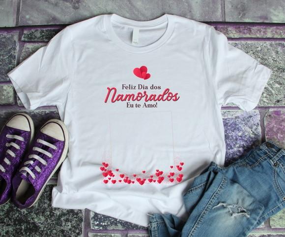 Camiseta Dia dos Namorados Personalizada com Foto