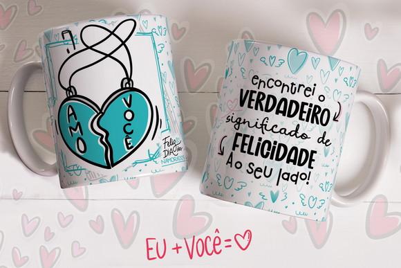 Caneca Dia dos Namorados Amo Você
