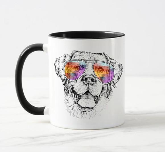 Caneca Porcelana Golden Retriever