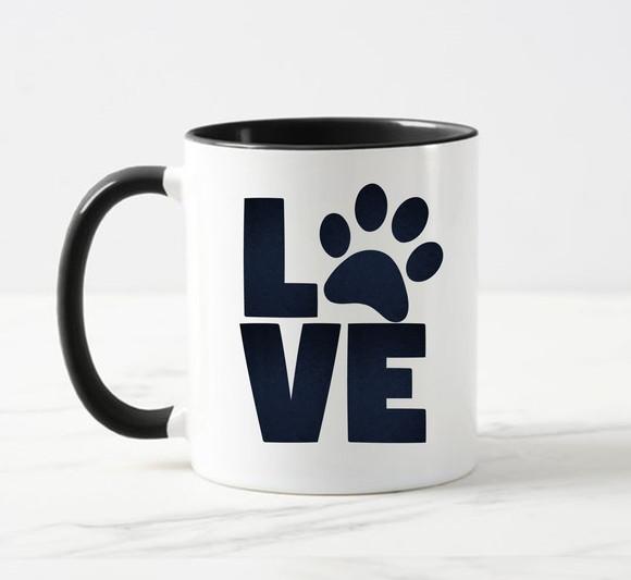 Caneca Porcelana Love Pet