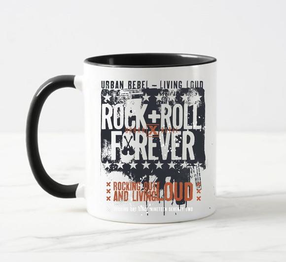 Caneca Porcelana Rock