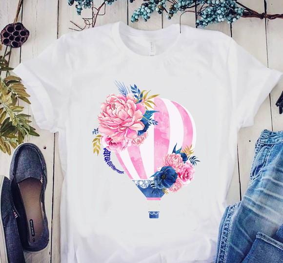 Camiseta Balão Floral