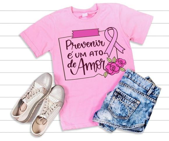 Camiseta Outubro Rosa