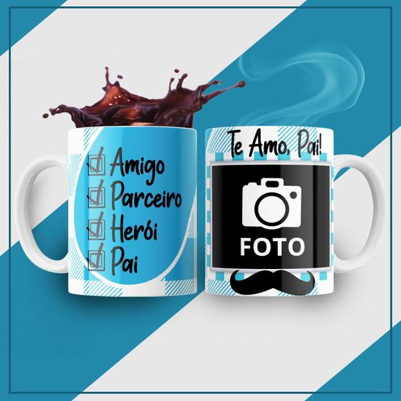 Caneca Dia Dos Pais Personalizada Com Foto
