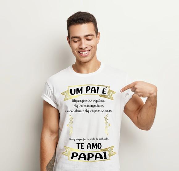 Camiseta Dia Dos Pais Um Pai É Personalizada Com Foto