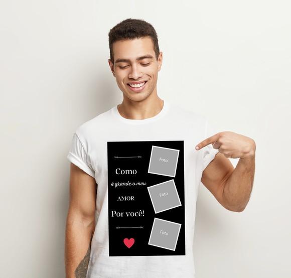 Camiseta Dia Dos Pais Personalizada Com Foto