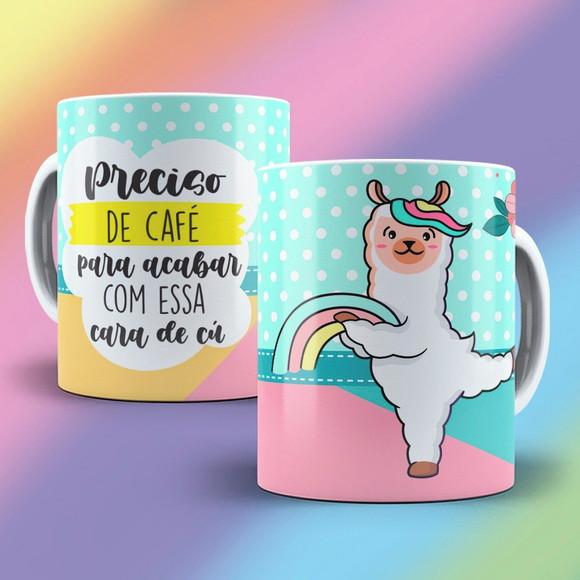 Caneca Divertida Preciso de Café