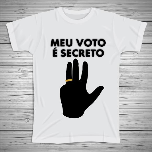 Camiseta Política Meu voto é secreto