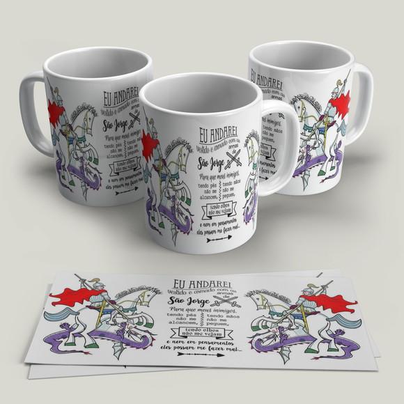 Caneca Porcelana São Jorge