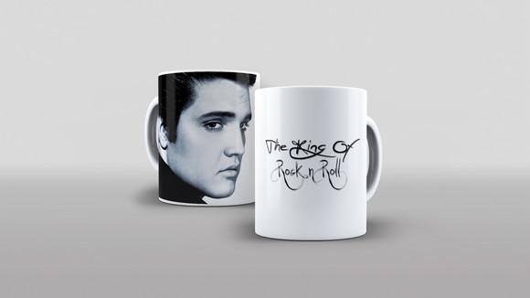 Caneca Porcelana Rock Elvis Presley