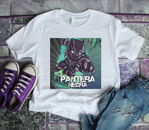 Camiseta Super Heróis Pantera Negra