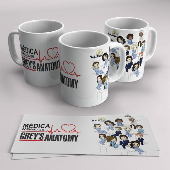 Caneca Porcelana Greys Anatomy