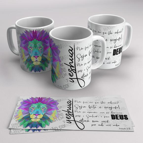 Caneca Porcelana Leão de Judá