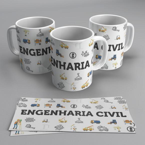 Caneca Profissão Engenharia Civil