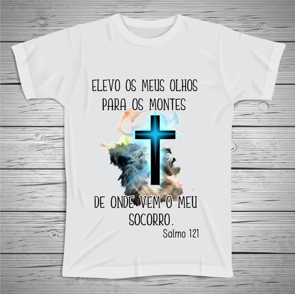 Camiseta Religiosa Elevo Meus Olhos